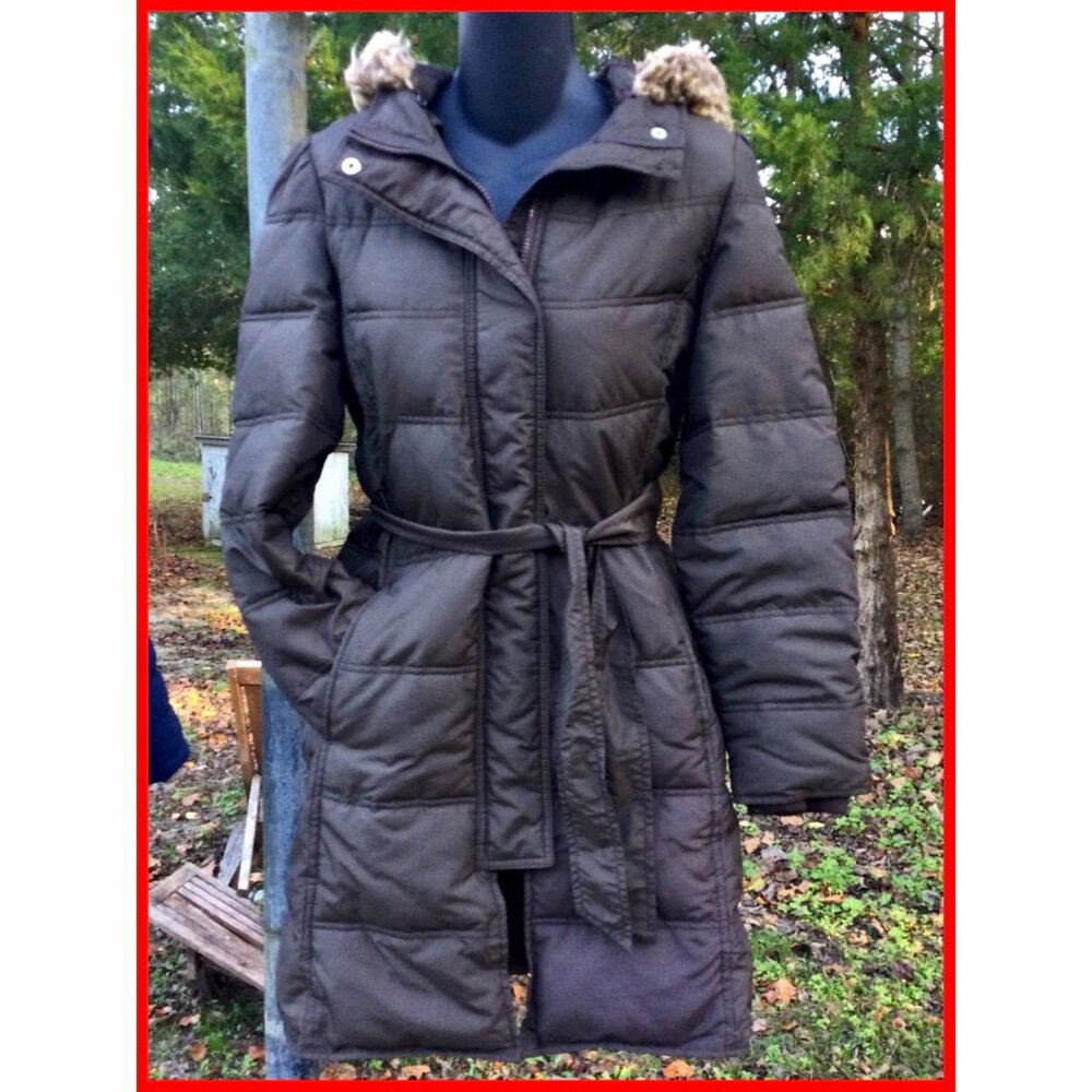 Coat w/Detachable Hood, sz S